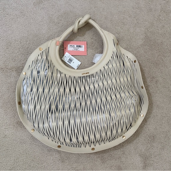 Cult Gaia Adina Shoulder Bag, Off White, Dust Bag Included, NWT - Picture 2 of 9